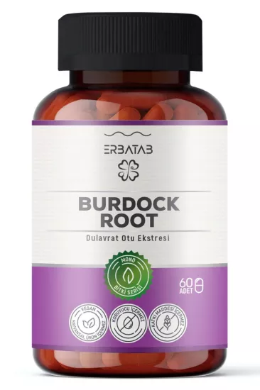Erbatab Burdock Root Dulavrat Otu Ekstresi 60 Kapsül