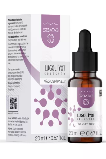 Erbatab Lugol İyot %5 20 ml