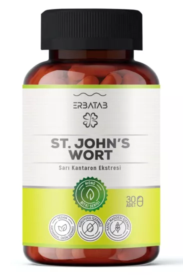 Erbatab Sarı Kantaron Ekstresi ST.John’s Wort 30 Kapsül