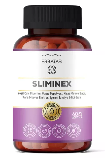 Erbatab Sliminex (Yeşilçay - Biberiye - Mayıs Papatyası - Kiraz Sapı Ekstresi) 60 Kapsül