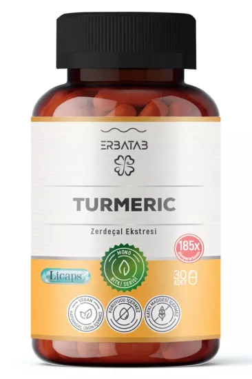 Erbatab Zerdeçal Curcumin Ekstresi 30 Kapsül Licaps®