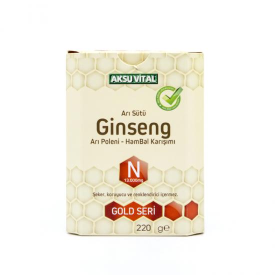 Aksu Vital Ginsengli Arı Sütü Bal Polen N (13.000 Mg) 220 G