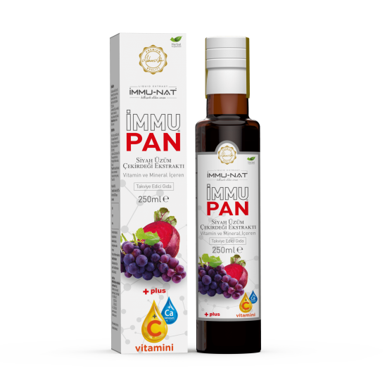 İmmu-Nat İmmu-Pan Siyah Üzüm Çekirdeği Ekstraktı 250 ml