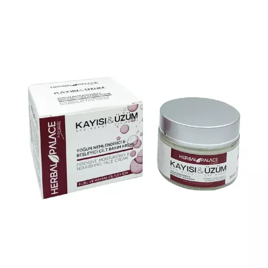 Herbal Palace Kayısı- Üzüm Kremi (Yoğun Nemlendirici) 50 Ml