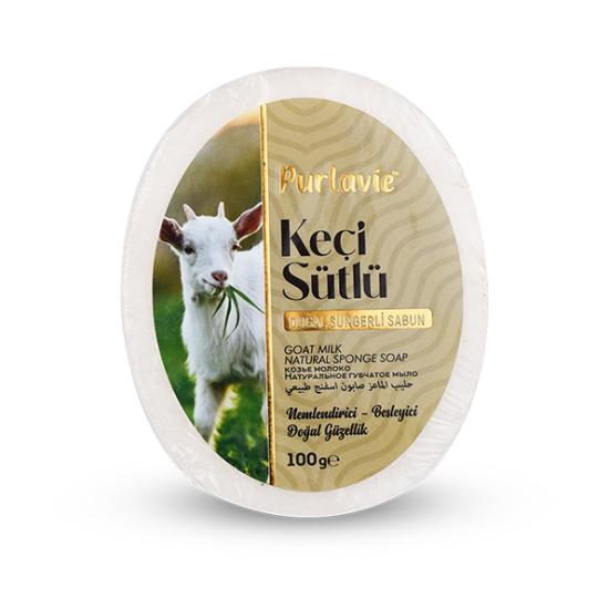 Kale Naturel Purlavie Süngerli Sabun Keçi Sütlü 100g