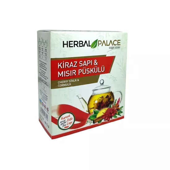 Herbal Palace Kiraz Sapı Mısır Püskülü Çayı 2 GR X 40