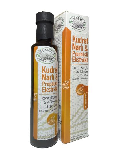 Emr Kervanherbs Garden Kudret Narı Propolis İçeren Sıvı Takviye Edici Gıda 250 Ml