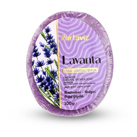 Kale Naturel Purlavie Süngerli Sabun Lavanta 100g