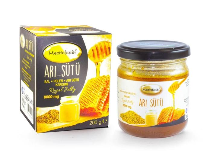 Mecitefendi Arı Sütü, Bal, Polenli Macun 8000 Mg 200 Gr