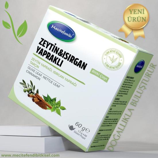 Mecitefendi Zeytin Yapraklı, Isırgan Otlu Çay Süzen Poşet 1.5 g*40