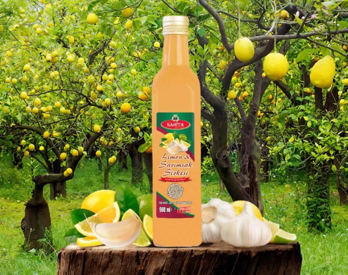 Nahita Katkısız Limon Sarımsak Sirkesi 500 Ml