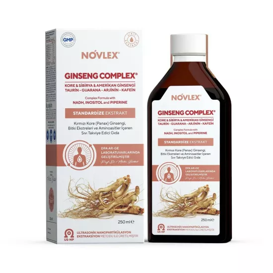 Novlex® Ginseng Complex, Kore-Sibirya-Amerikan Ginsengi 250 Ml