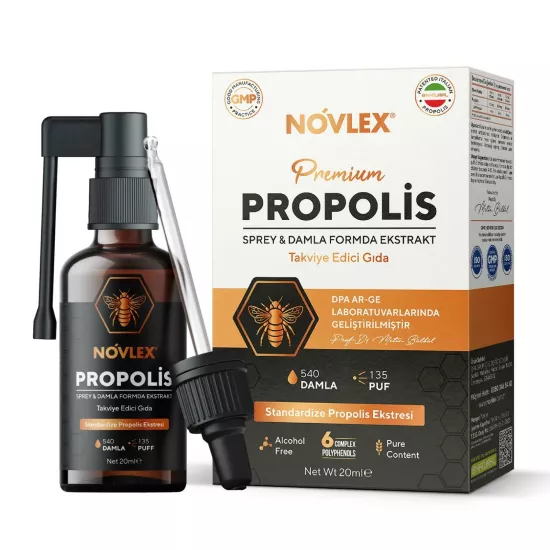 Novlex® Propolis Sprey Damla 20 Ml (Nane Aromalı)