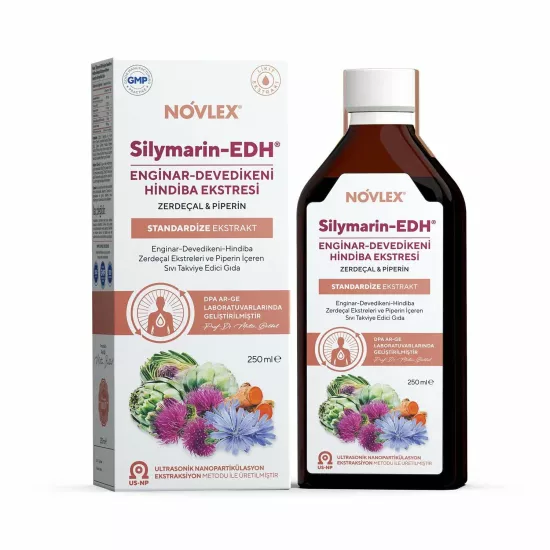 Novlex® Silymarin-Edh Enginar, Devedikenı (%80), Hindiba Ekstresi 250 Ml