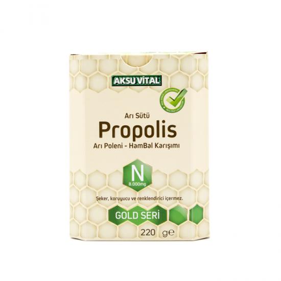 Aksu Vital Propolis Arı Sütü Bal Polen Karışımı N (8.000 Mg) 220 G
