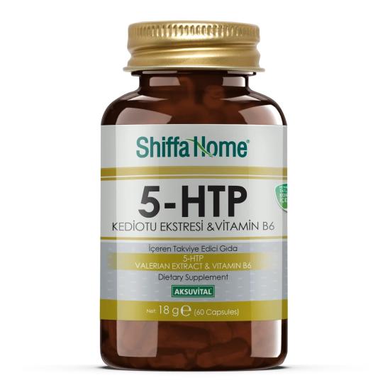 Shiffa Home 5 HTP Kediotu Ekstresi Vitamin B6 300 Mg X 60 Kapsül