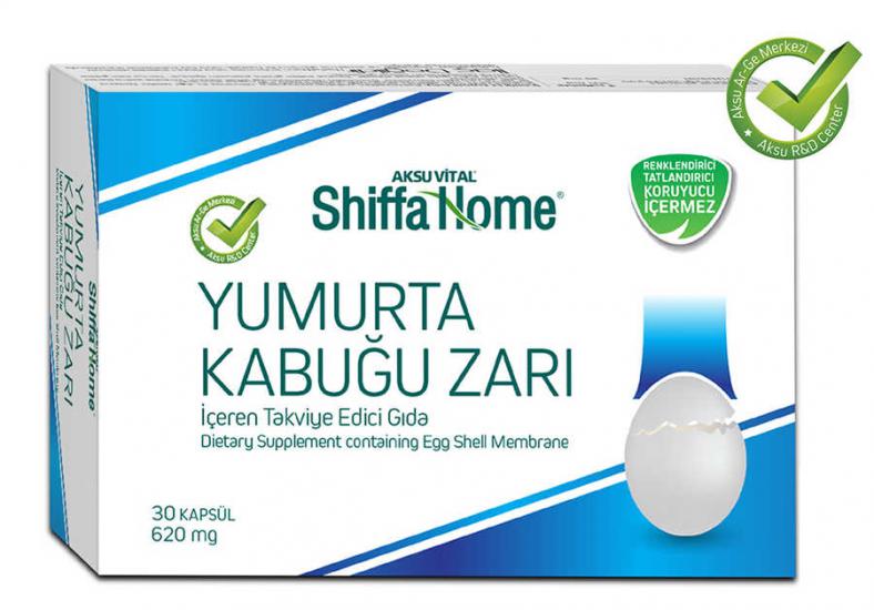 Shiffa Home Yumurta Kabuğu Zarı Kapsül 620 Mg*30