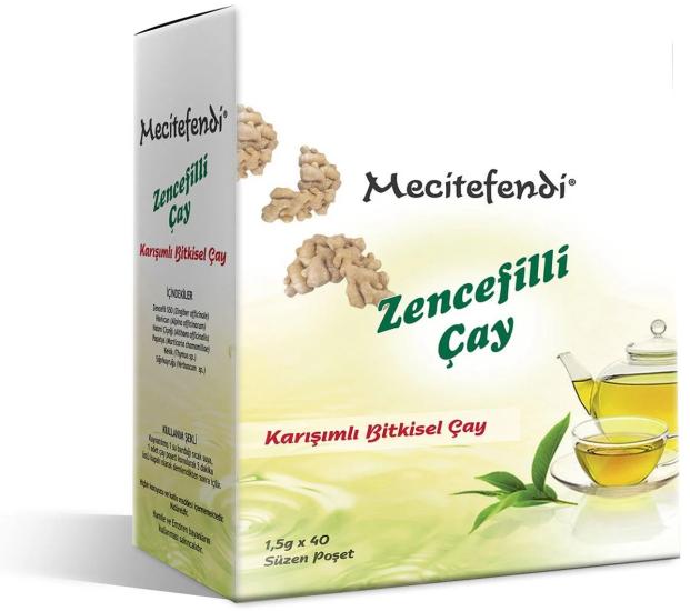 Mecitefendi Zencefilli Çay Süzen Poşet 1.5 g*40