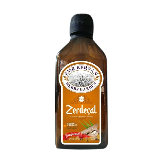 Emr Kervanherbs Garden Zerdeçal Karabiber Zeytin Yaprağı Probiyotik İçeren Sıvı Takviye Edici Gıda 250 Ml