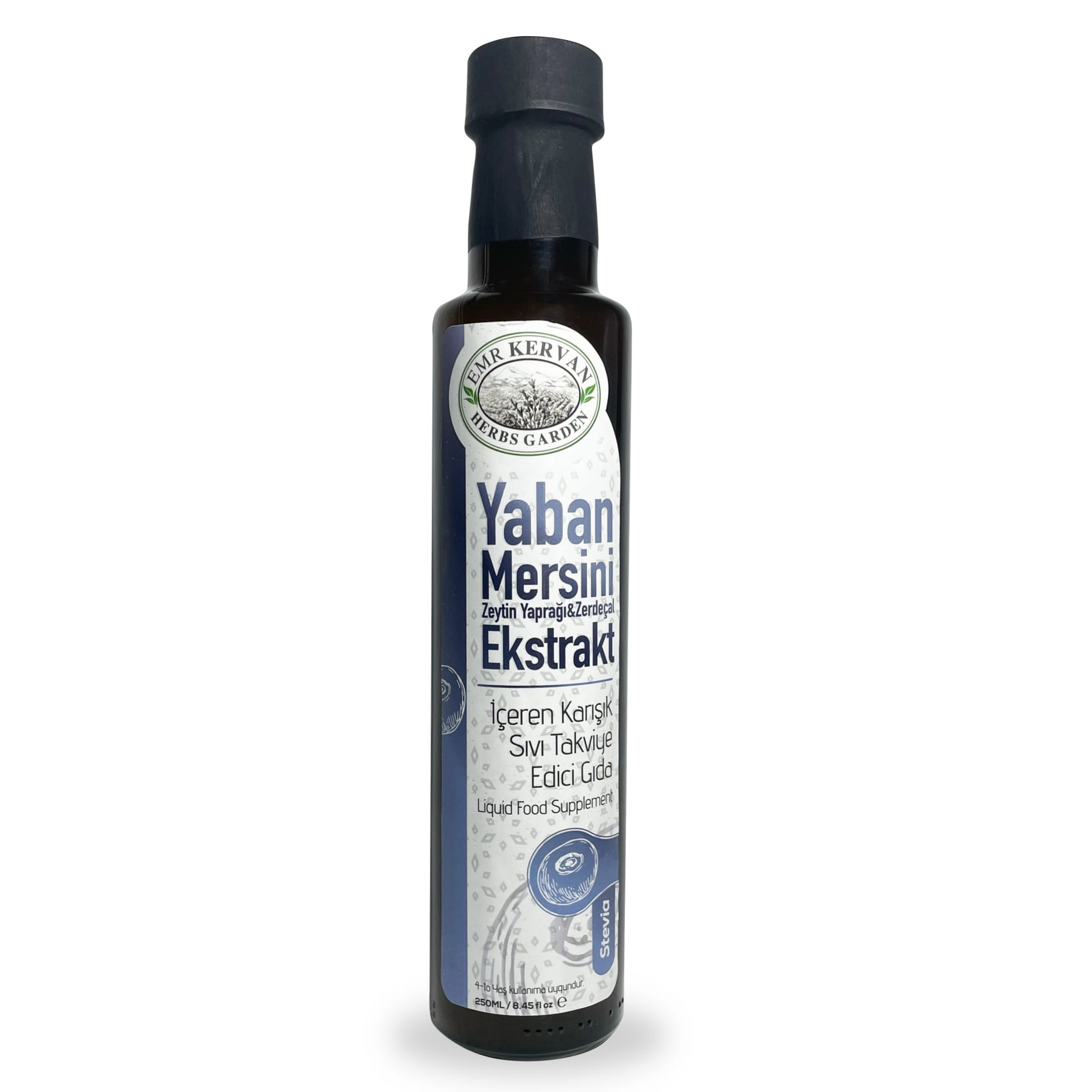 Emr%20Kervanherbs%20Garden%20Yaban%20Mersinli%20ZeytinYaprağı%20İçeren%20Sıvı%20Takviye%20Edici%20Gıda%20250%20Ml