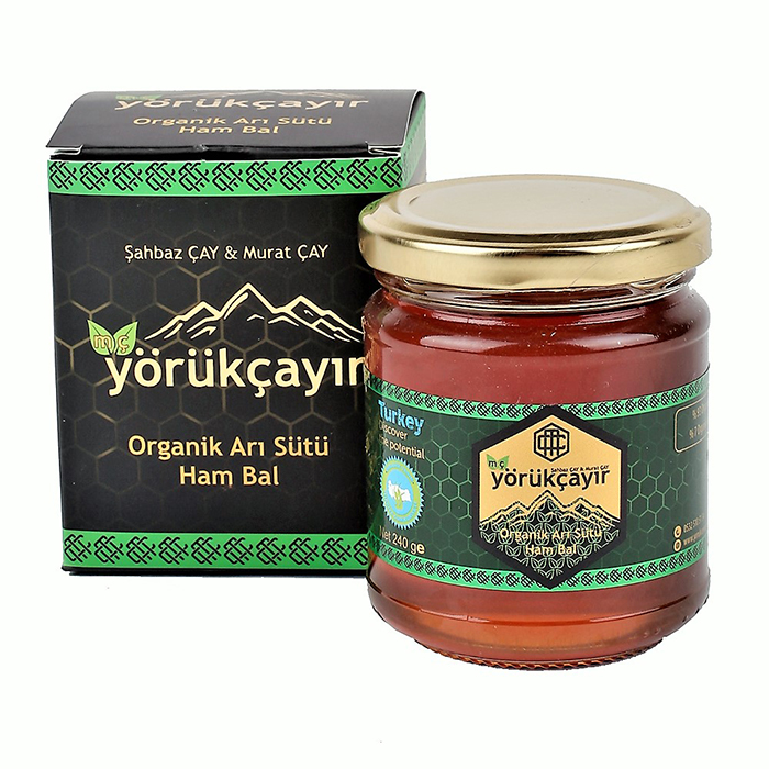 Yörükçayır%20Organik%20Arı%20Sütü-Ham%20Bal%20Karışımı%20240%20Gr